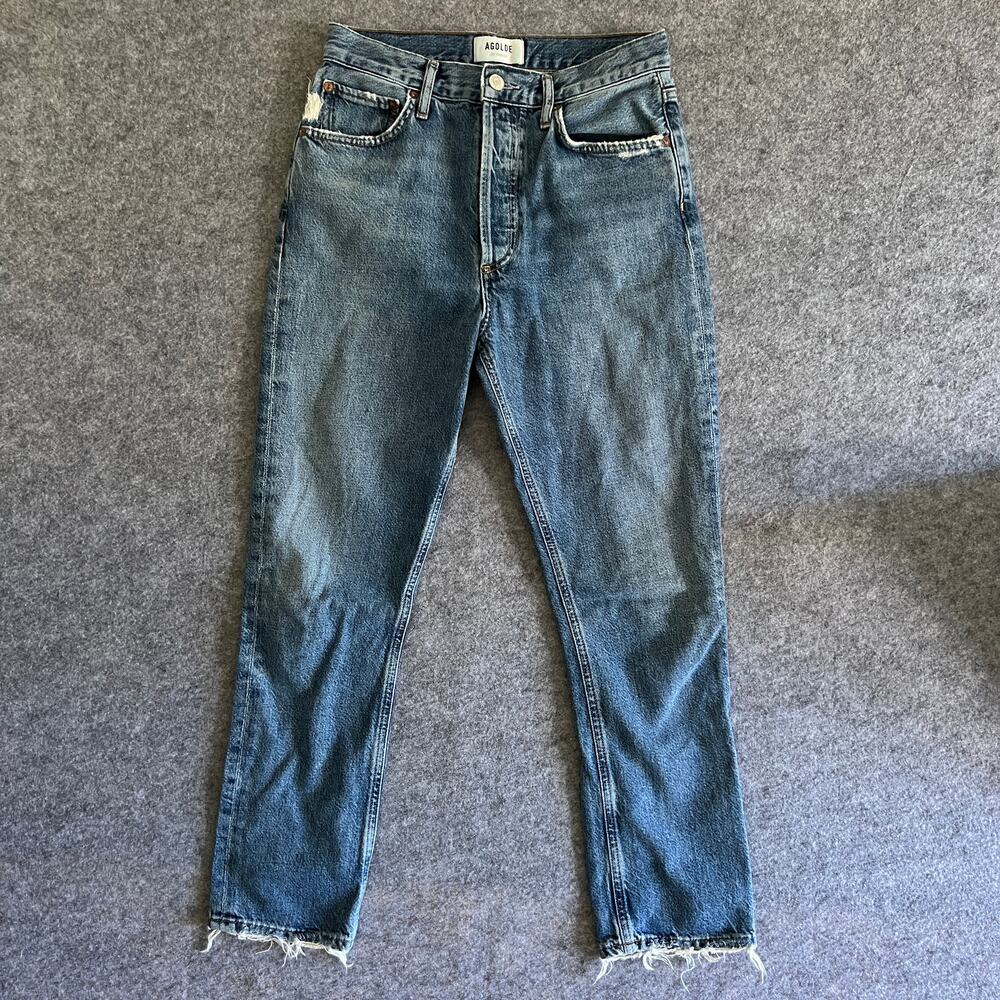AGOLDE Riley High Rise Straight Crop Jeans | SIZE 25